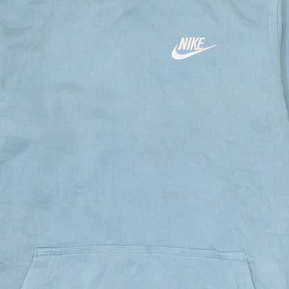 Nike Boys Blue Pullover Hoodie L 147-158cm Cotton Blend Casual
