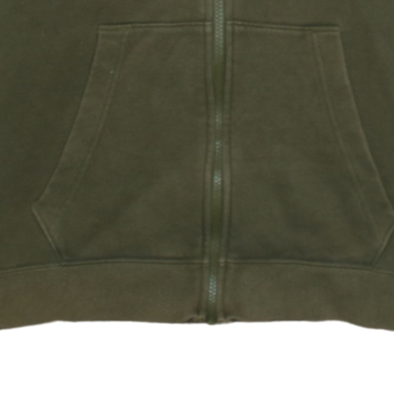 Nike Men's Green Black Full Zip Hoodie S Regular Fleece Sportswear