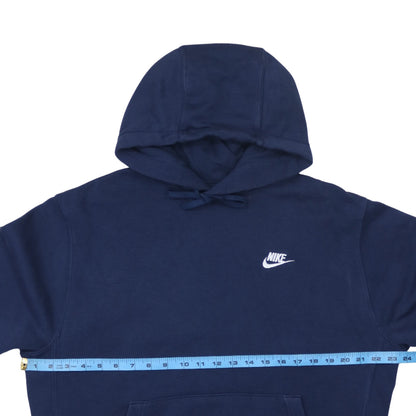 Nike Men's Blue Pullover Hoodie M Logo Sweatshirt