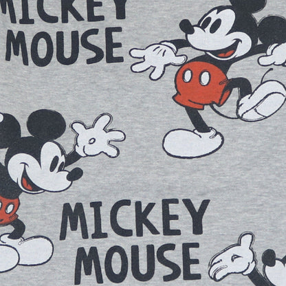 Disney Women Grey Mickey Mouse Print Pullover Sweatshirt L