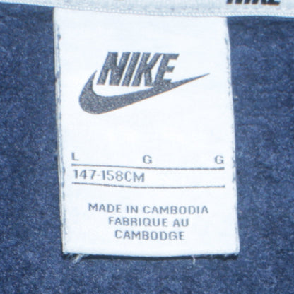 Nike Boys Blue Full Zip Hoodie Size L 147-158cm Cotton Blend
