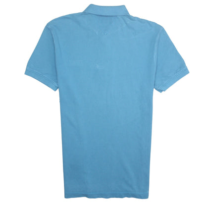 Tommy Jeans Men's Blue Cotton Polo Shirt Size S Short Sleeve