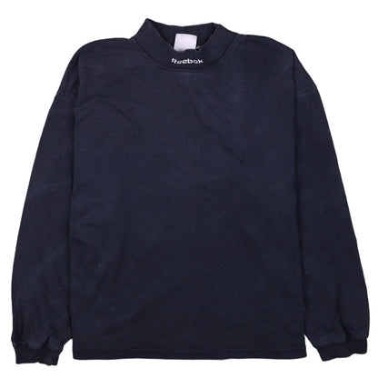 Reebok Men's Blue XS Pullover Sweatshirt Mock Neck Sportswear