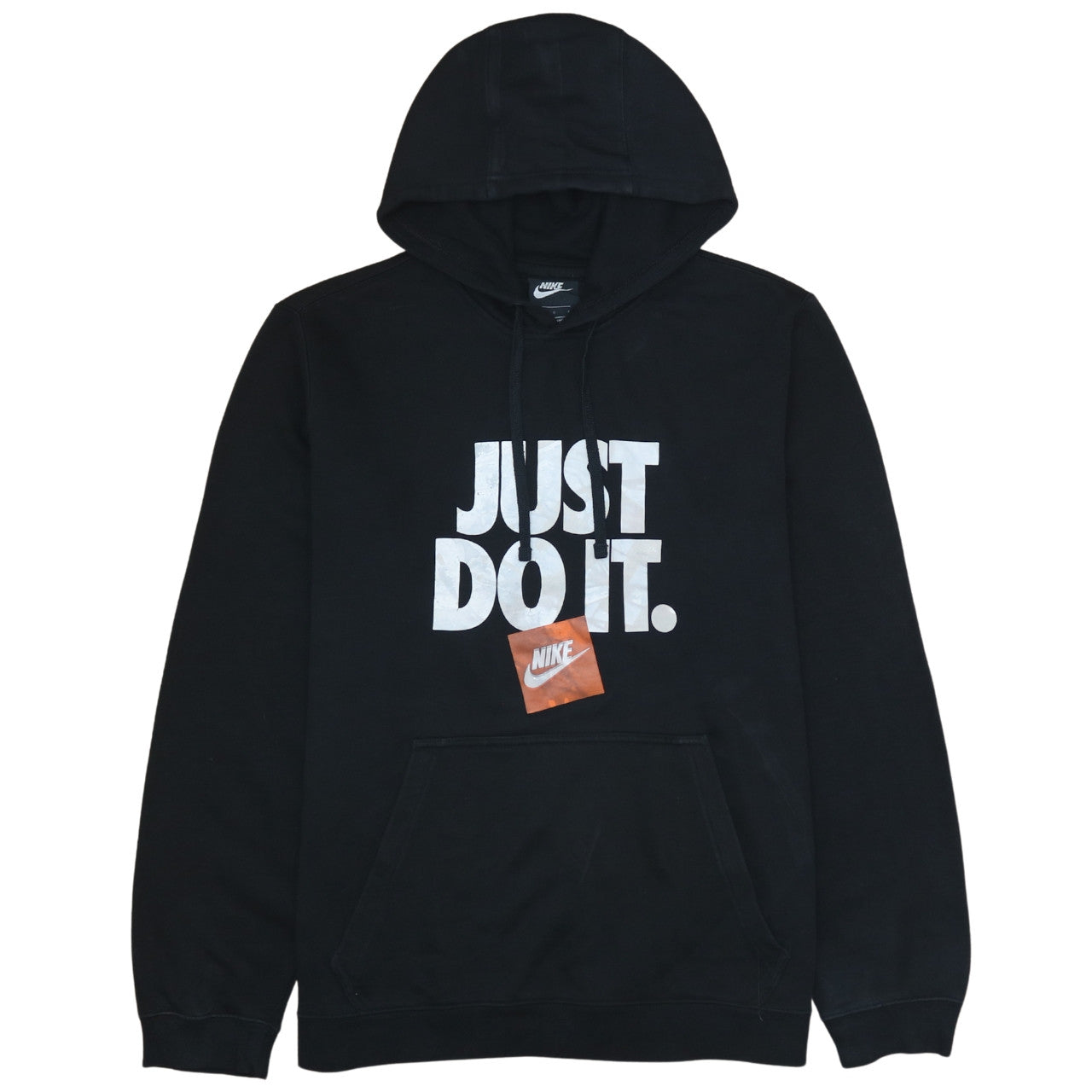 Nike Men's Black Pullover Hoodie L Just Do It Graphic Print