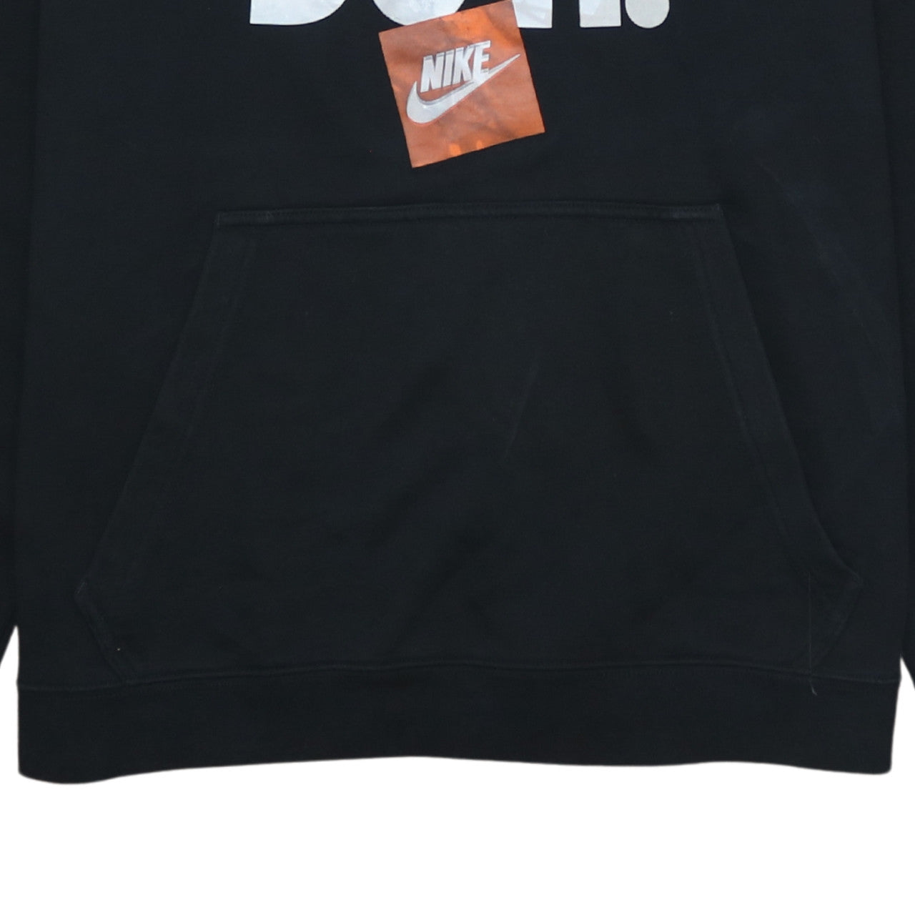Nike Men's Black Pullover Hoodie L Just Do It Graphic Print