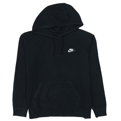 Nike Men's Black Pullover Hoodie L Logo Fleece Sweatshirt