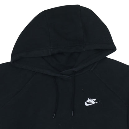 Nike Men's Black Pullover Hoodie L Logo Fleece Sweatshirt