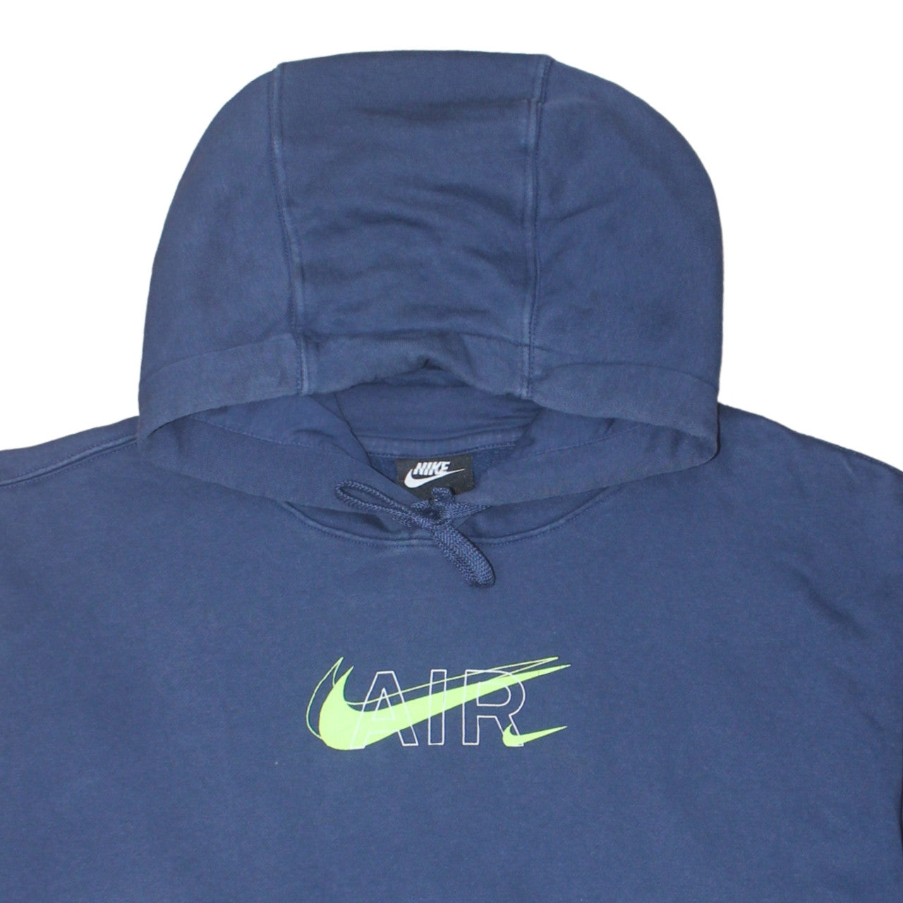 Nike Men Blue 2XL Pullover Hoodie AIR Logo Sports Sweatshirt