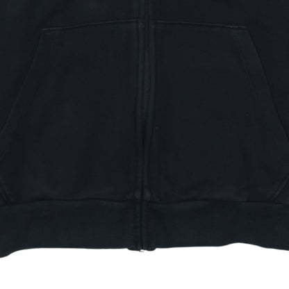 Puma Womens Black Full Zip Hoodie Size 14 Graphic Logo Sweatshirt