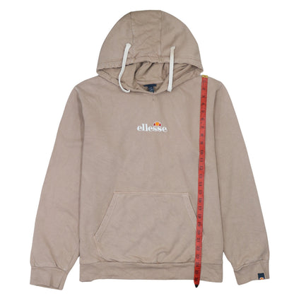 Ellesse Womens Beige Pullover Hoodie UK 16 Cotton Logo Casual