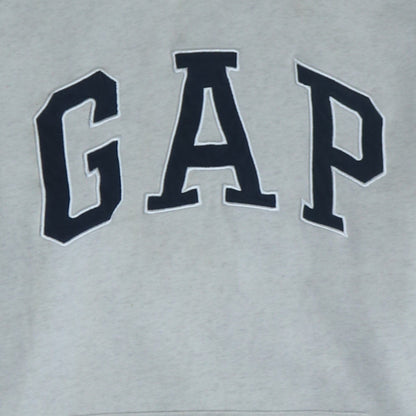 GAP Mens Grey XL Pullover Hoodie Fleece Logo Sweatshirt