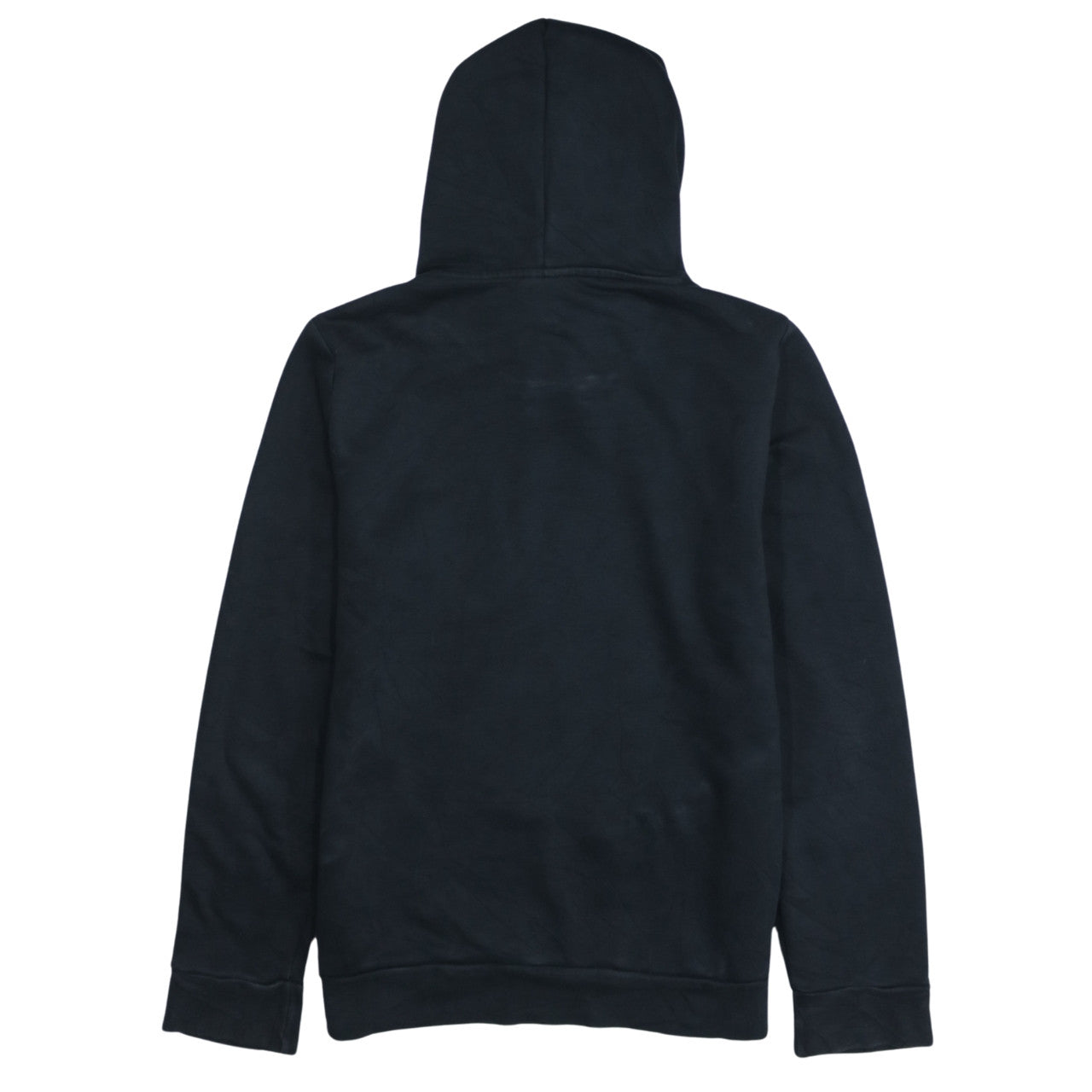 Adidas Womens Black Pullover Hoodie UK 12-14 Medium Logo Print