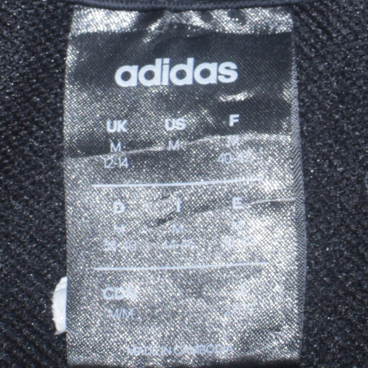 Adidas Womens Black Pullover Hoodie UK 12-14 Medium Logo Print