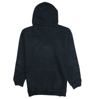 Adidas Women Black Pullover Hoodie Size 8 Logo Tape Sleeve Casual