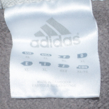Adidas Men's Grey XL Pullover Logo Sweatshirt