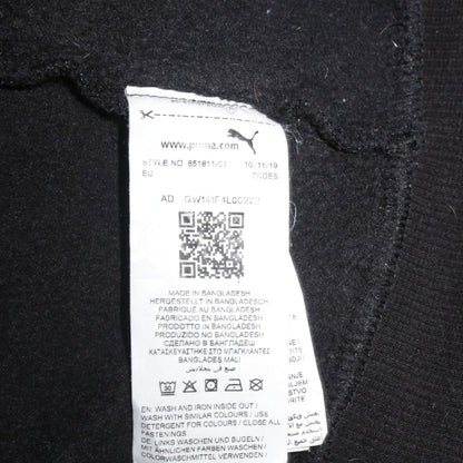 Puma Womens Black Full Zip Hoodie Size L Cotton Blend Athletic