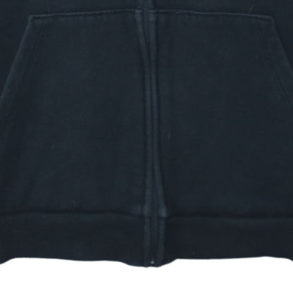 Puma Womens Black Full Zip Hoodie Size L Cotton Blend Athletic