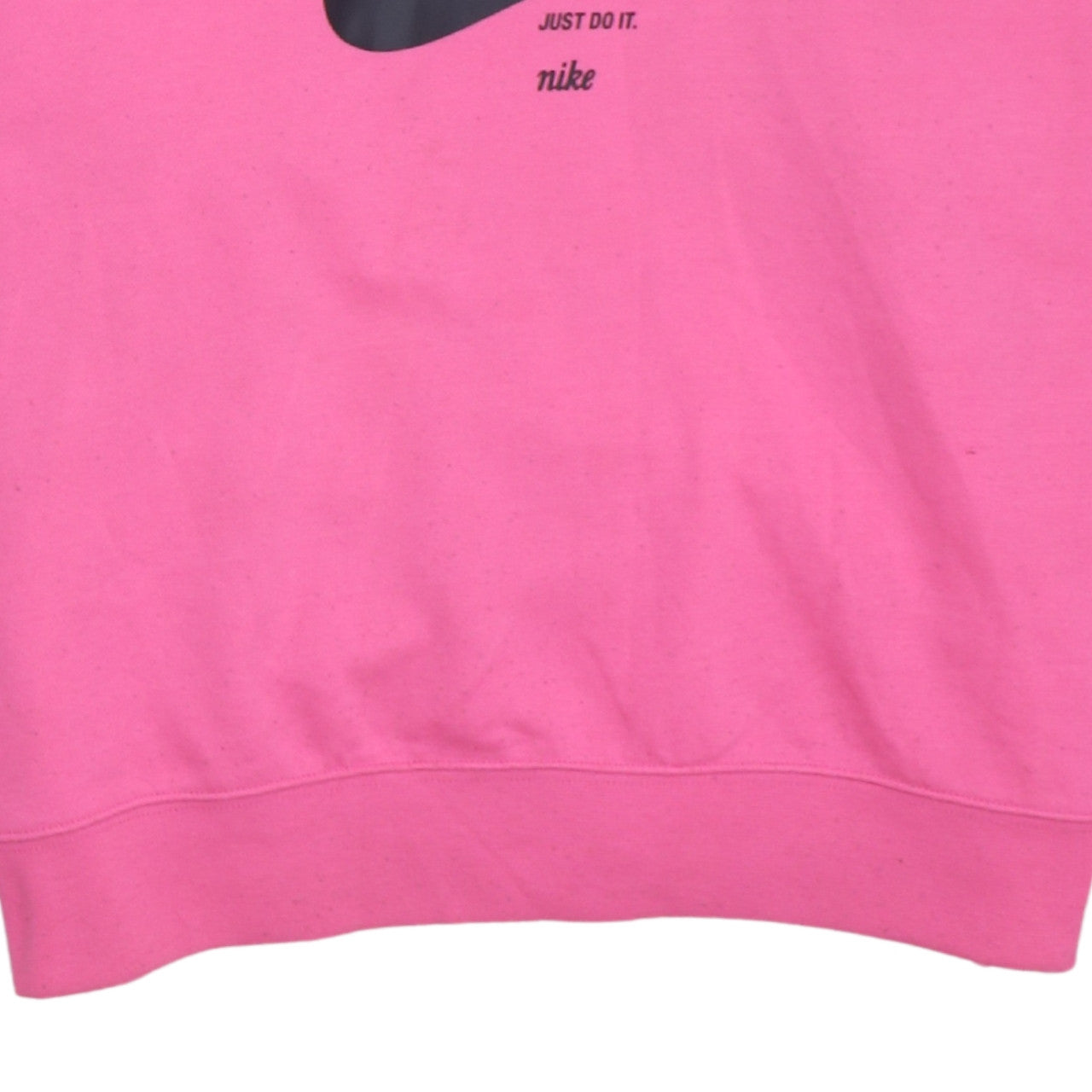Nike Womens Pink Pullover Hoodie Medium Graphic Logo Jumper