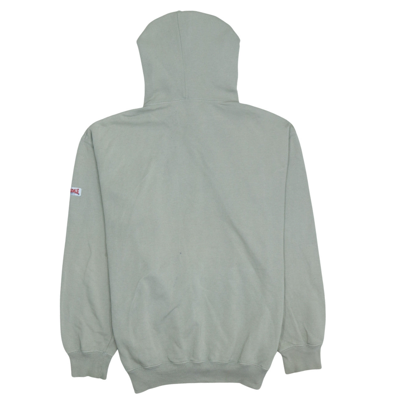 Lonsdale Men's Beige Pullover Hoodie L Embroidered Logo Fleece