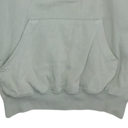 Lonsdale Men's Beige Pullover Hoodie L Embroidered Logo Fleece