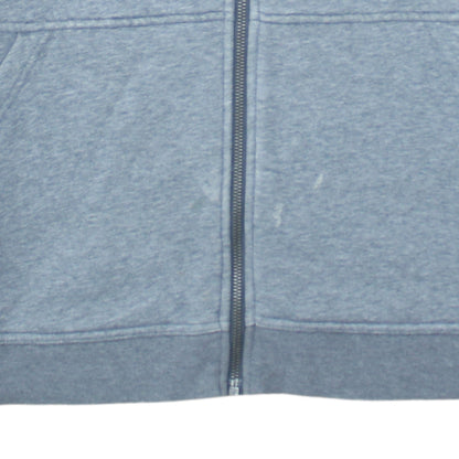 Nike Air Women's Grey & Black Full Zip Hoodie M Cotton Blend