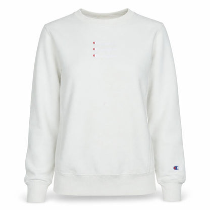 Champion Women's White XS Reverse Weave Crew Neck Sweatshirt