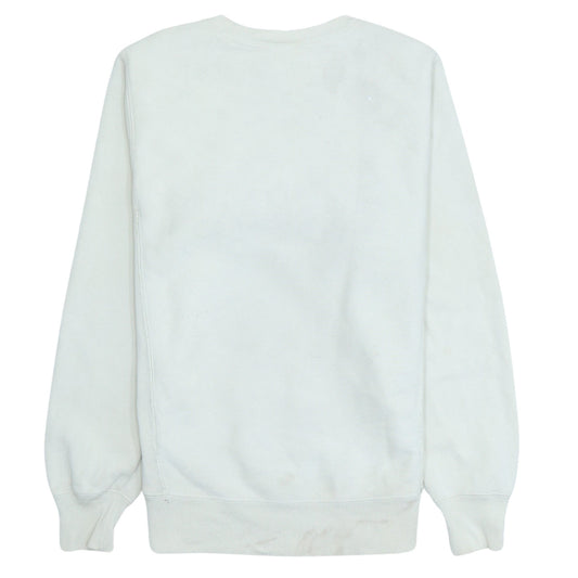 Champion Women's White XS Reverse Weave Crew Neck Sweatshirt