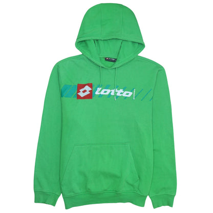 Lotto Men's Green Pullover Hoodie 2XL Sports Graphic Sweatshirt