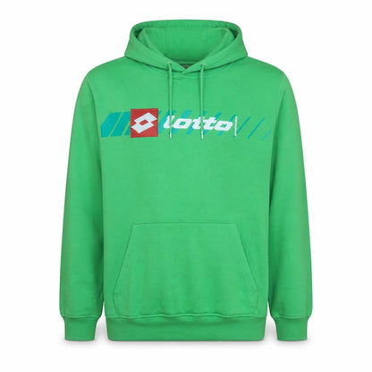Lotto Men's Green Pullover Hoodie 2XL Sports Graphic Sweatshirt