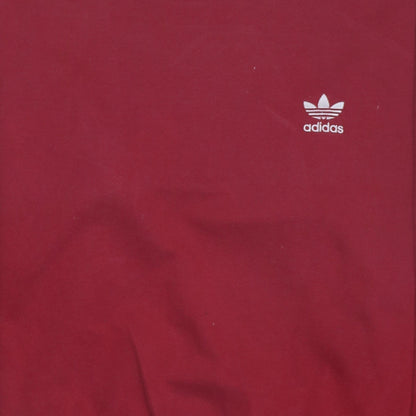 Adidas Mens Red Crew Neck Pullover Sweatshirt Size L