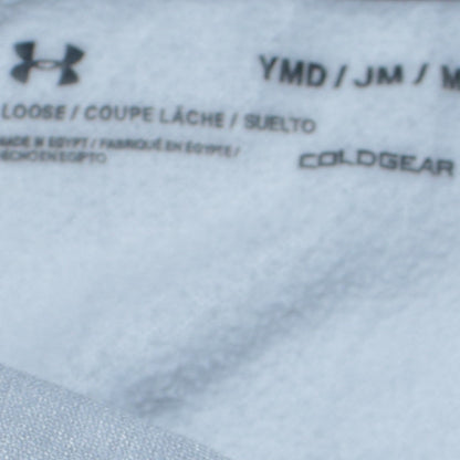 Under Armour Boys Grey Pullover Hoodie Size Medium ColdGear Logo Top