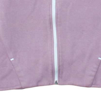 Nike Womens Pink Full Zip Hoodie Small Cotton Blend Sportswear
