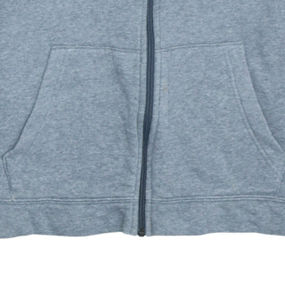 Nike Boys Grey Full Zip Hoodie XL (158-170cm) Cotton Blend Casual
