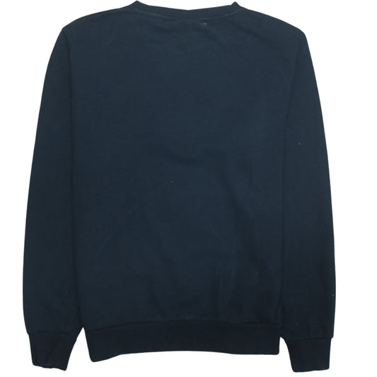 Ellesse Women's Black Pullover Sweatshirt UK 14 Crew Neck Logo