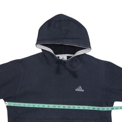 Adidas Men's Blue Pullover Hoodie L Sports Fleece Sweatshirt