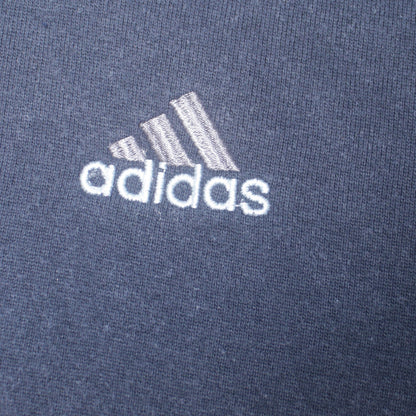 Adidas Men's Blue Pullover Hoodie L Sports Fleece Sweatshirt