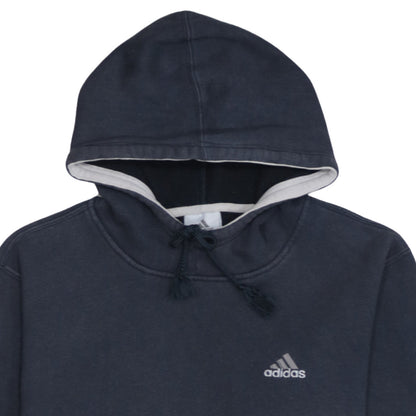 Adidas Men's Blue Pullover Hoodie L Sports Fleece Sweatshirt