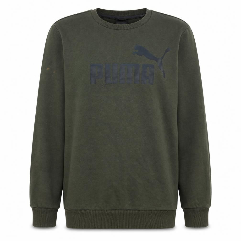 Puma Men's Green Small Logo Pullover Sweatshirt