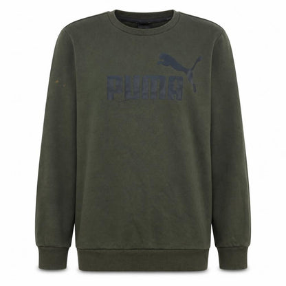 Puma Men's Green Small Logo Pullover Sweatshirt