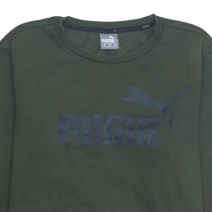 Puma Men's Green Small Logo Pullover Sweatshirt