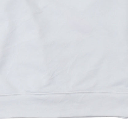 Adidas Women White Crew Neck Pullover Sweatshirt XS Cotton Logo