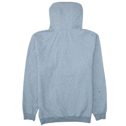 Vans Men's Grey Pullover Hoodie Size L - Logo Fleece Sweatshirt