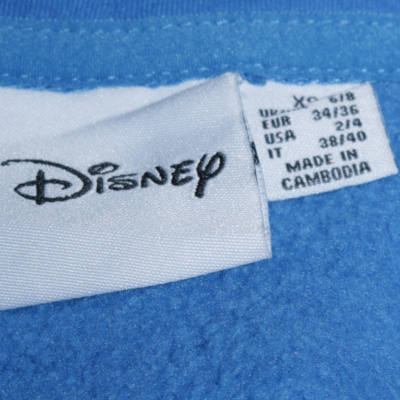 Disney Women’s Blue Stitch Pullover Hoodie XS UK 6/8
