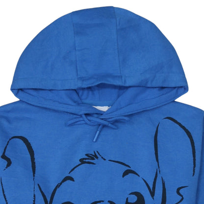 Disney Women’s Blue Stitch Pullover Hoodie XS UK 6/8