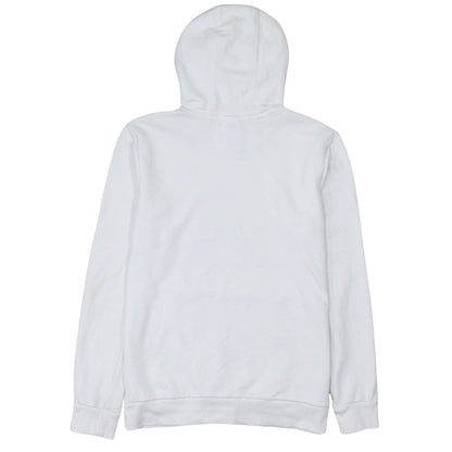 Adidas Boys White Hooded Pullover Hoodie 13-14 Years Cotton Blend