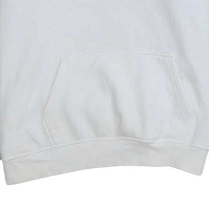 Tommy Jeans Men's White Pullover Hoodie Size S Logo Fleece Sweatshirt