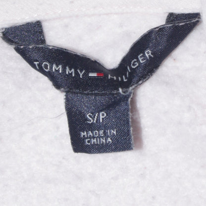 Tommy Hilfiger Women's Beige Full Zip Hoodie Small Cotton Blend