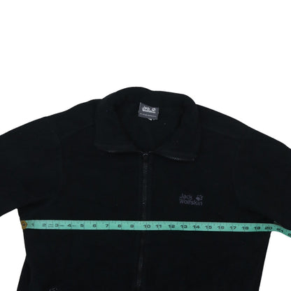 Jack Wolfskin Men's Black Fleece Full Zip Jacket Size M