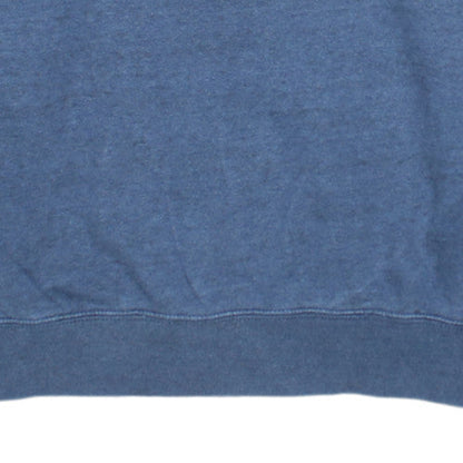 Champion Men's Blue Small Crew Neck Logo Pullover Sweatshirt