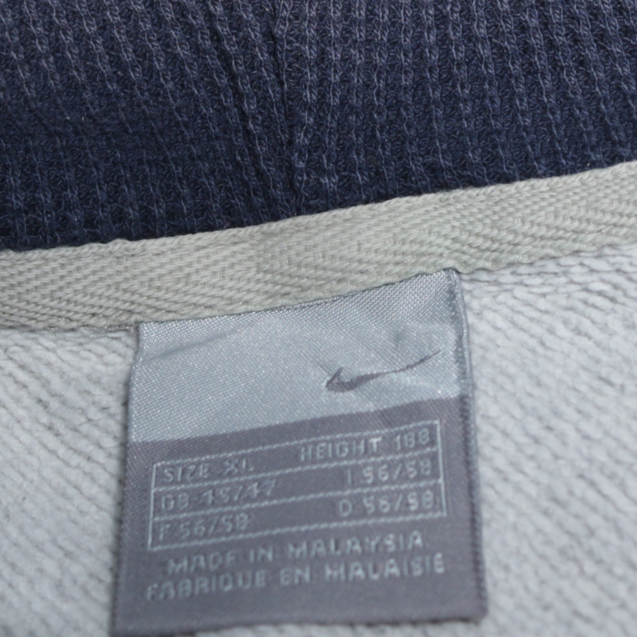 Nike Men's Grey Sleeveless Full Zip Hoodie Vest XL Athletic Style